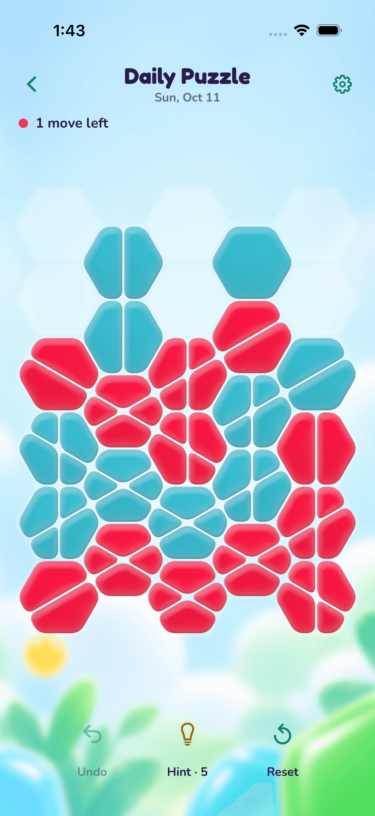 Daily Puzzle in JellySplit 2.0